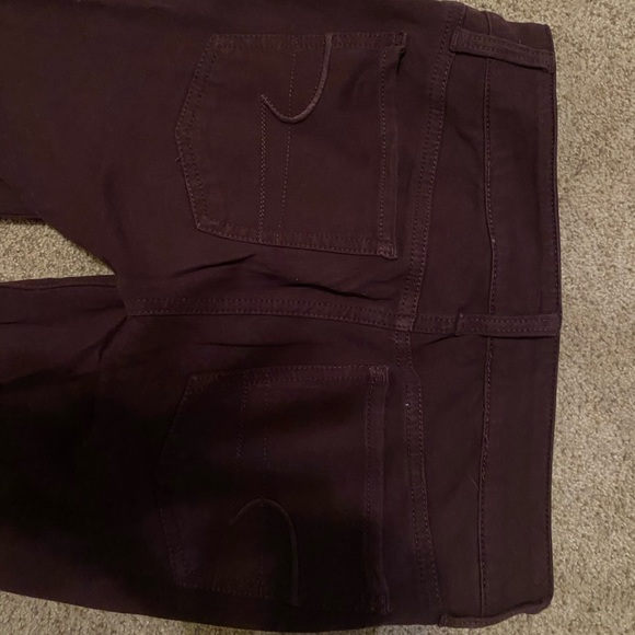 Maroon American Eagle Jeggings - Picture 4 of 6